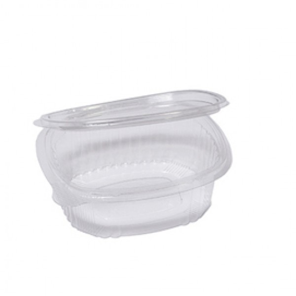 Contenitori ovali in PET - con coperchio incernierato - 12,2 x 10,4 x 3,8 cm - Europack - conf. 50 pezzi Contenitori ovali in PET - con coperchio incernierato - 12,2 x 10,4 x 3,8 cm - Europack - conf. 50 pezzi