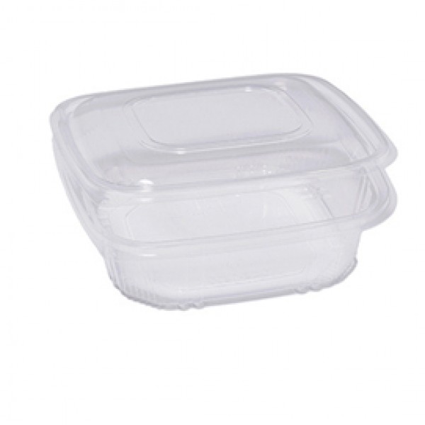 Contenitori in PP - con coperchio incernierato - 18,5 x 18,5 x 5,2 cm - Europack - conf 50 pezzi Contenitori in PP - con coperchio incernierato - 18,5 x 18,5 x 5,2 cm - Europack - conf 50 pezzi