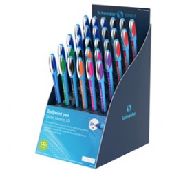 Penna sfera Slider Memo XB - colori assortiti - Schneider - expo 30 pezzi