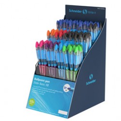 Penna sfera Slider Basic XB - colori assortiti - Schneider - expo 80 pezzi