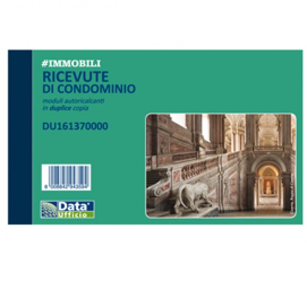 Blocco ricevute condominio - 50/50 copie autoricalcanti - 16,8 x 10 cm - DU161370000 - Data Ufficio Blocco ricevute condominio - 50/50 copie autoricalcanti - 16,8 x 10 cm - DU161370000 - Data Ufficio