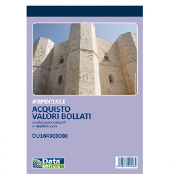 Blocco distinta acquisto carte valori - 50/50 copie autoricalcanti - 21,5 x 14,8 cm -DU1649C0000 - Data Ufficio Blocco distinta acquisto carte valori - 50/50 copie autoricalcanti - 21,5 x 14,8 cm -DU1649C0000 - Data Ufficio