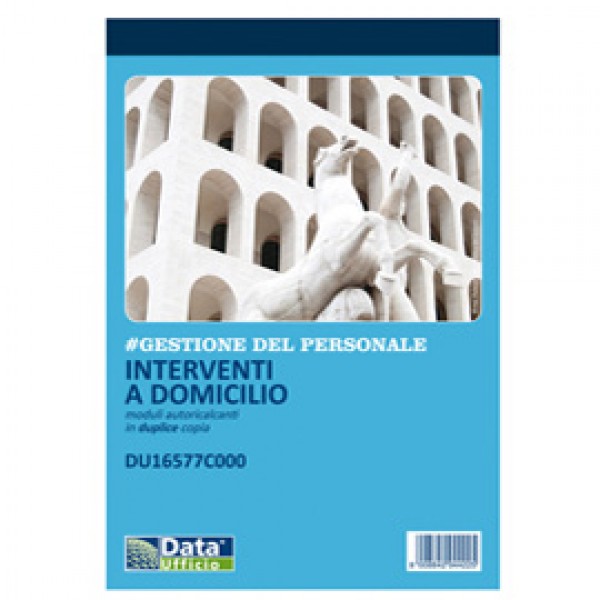 Blocco interventi a domicilio del cliente - 50/50 copie autoric. - 21,5 x 14,8 cm - DU16577C000 - Data Ufficio Blocco interventi a domicilio del cliente - 50/50 copie autoric. - 21,5 x 14,8 cm - DU16577C000 - Data Ufficio