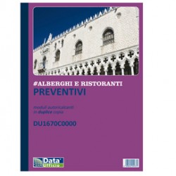 Blocco preventivi Contabilità e Società - 50/50 copie autoric. - f.to 29,7 x 21,5 cm - DU1670C0000 - Data Ufficio