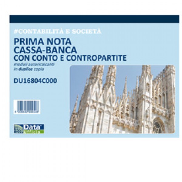 Blocco prima nota cassa - 50/50 copie autoricalcanti - 21,5 x 29,7 cm - DU16804C000 - Data Ufficio Blocco prima nota cassa - 50/50 copie autoricalcanti - 21,5 x 29,7 cm - DU16804C000 - Data Ufficio