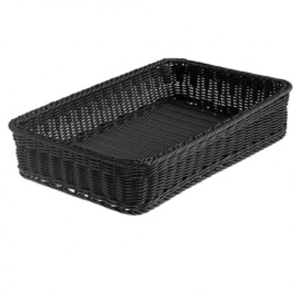 Cestino rettangolare Vanity - in PPL - 53x32,5x10 cm - nero - Leone Cestino rettangolare Vanity - in PPL - 53x32,5x10 cm - nero - Leone