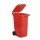 Bidone carrellato per raccolta differenziata - 240 L - rosso - Mobil Plastic