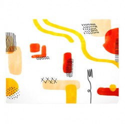 Tovaglietta americana linea Spaghetti - 41 x 31 cm - bianco - Stilcasa