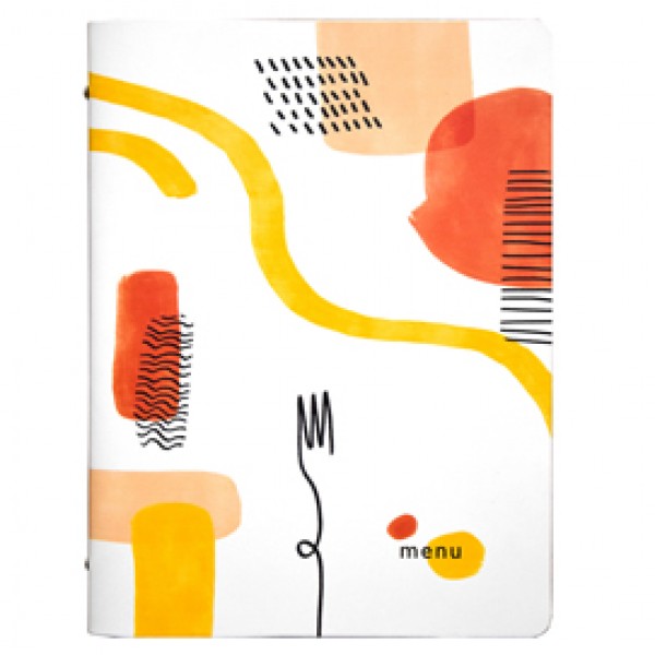 Portamenù linea Spaghetti - A4 - 24,6x31,6 cm - bianco - Stilcasa Portamenù linea Spaghetti - A4 - 24,6x31,6 cm - bianco - Stilcasa