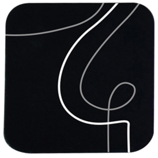 Sottobicchiere linea Linee - 10 x 10 cm - nero - Stilcasa Sottobicchiere linea Linee - 10 x 10 cm - nero - Stilcasa