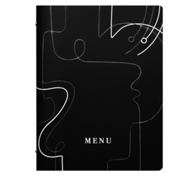 Portamenù linea Linee - A4 - 24,6x31,6 cm - nero - Stilcasa Portamenù linea Linee - A4 - 24,6x31,6 cm - nero - Stilcasa