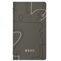 Portamenù linea Linee - 18x31,6 cm - tortora - Stilcasa