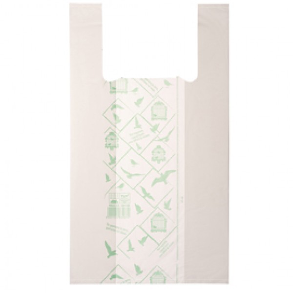 Shoppers Midi - 28 x 50 cm - mater-bi - bianco - scatola 500 pezzi Shoppers Midi - 28 x 50 cm - mater-bi - bianco - scatola 500 pezzi