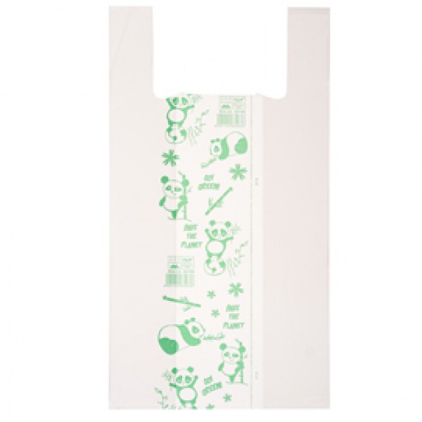 Shoppers Maxi - 30 x 60 cm - mater-bi - bianco - scatola 500 pezzi Shoppers Maxi - 30 x 60 cm - mater-bi - bianco - scatola 500 pezzi