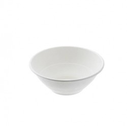 Ciotola monouso Bio - rotonda - diametro 19,5 cm - 900 ml - cellulosa/canna da zucchero - bianco - Leone - conf. 50 pezzi