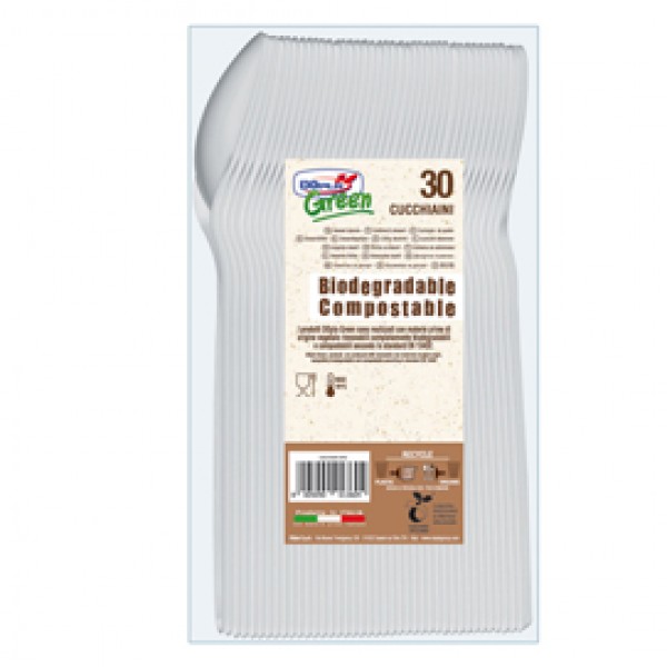 Cucchiaini in Estabio - avorio - Dopla Green - conf. 30 pezzi Cucchiaini in Estabio - avorio - Dopla Green - conf. 30 pezzi