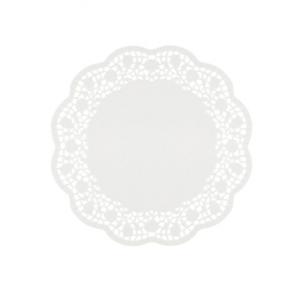 Sottotorta decorativi in carta bianca - diametro 27 cm - conf. 6 pezzi Sottotorta decorativi in carta bianca - diametro 27 cm - conf. 6 pezzi