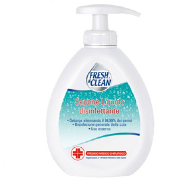 Sapone liquido disinfettante - 300 ml - Fresh&Clean