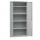 Armadio multiuso in metallo - a 2 ante - 80 x 40 x180 cm - grigio - Fasma