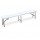Panca Horeca - pieghevole - 44 x 30 x 183 cm - HDPE - bianco - Garden Friend