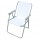 Sedia pieghevole Relax - 76 x 47 x 53 cm - acciaio verniciato/PVC - bianco - Garden Friend