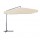 Ombrellone quadro - con braccio laterale - 3 x3 m - ecru - Garden Friend