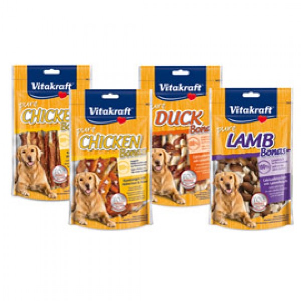 Snack Chicken Bonas bastoncini per cani - gusto pollo e formaggio - 80 gr - Vitakraft