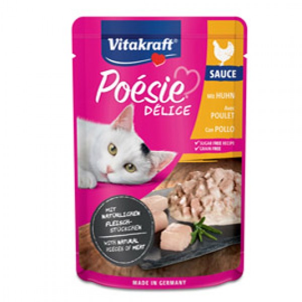 Poésie Délisauce per gatti - gusto pollo - 85 gr - Vitakraft
