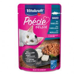 Poésie Délisauce per gatti - gusto merluzzo - 85 gr - Vitakraft