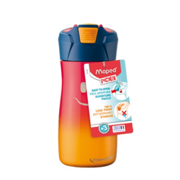 Borraccia Picnik Concept - acciaio inox - 430 ml - rosa corallo - Maped Borraccia Picnik Concept - acciaio inox - 430 ml - rosa corallo - Maped