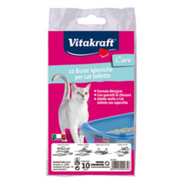 Buste igieniche per toilette dei gatti - Vitakraft - conf. 10 pezzi