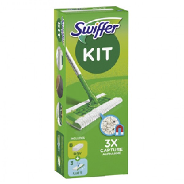 Swiffer Duster XXL Starter Kit con 1 Manico e 2 Piumini Catturapolvere