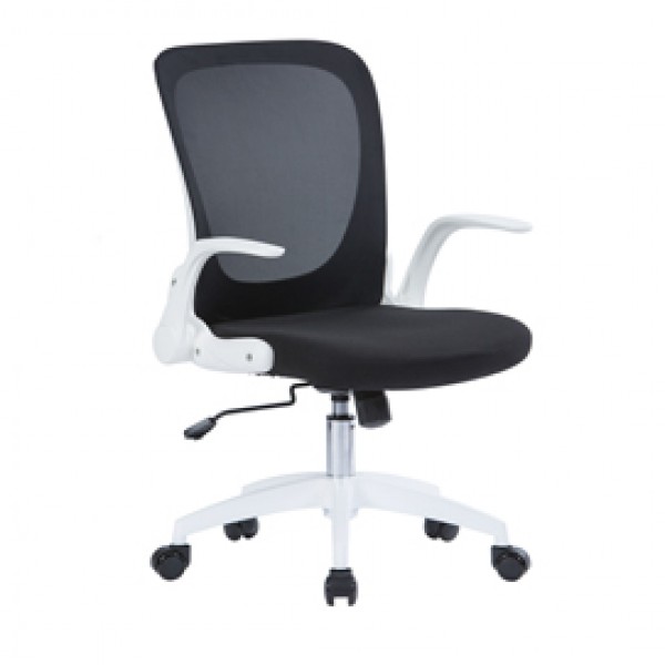 Seduta operativa Jackson - struttura bianca - rete nera - con braccioli - Serena Group Seduta operativa Jackson - struttura bianca - rete nera - con braccioli - Serena Group