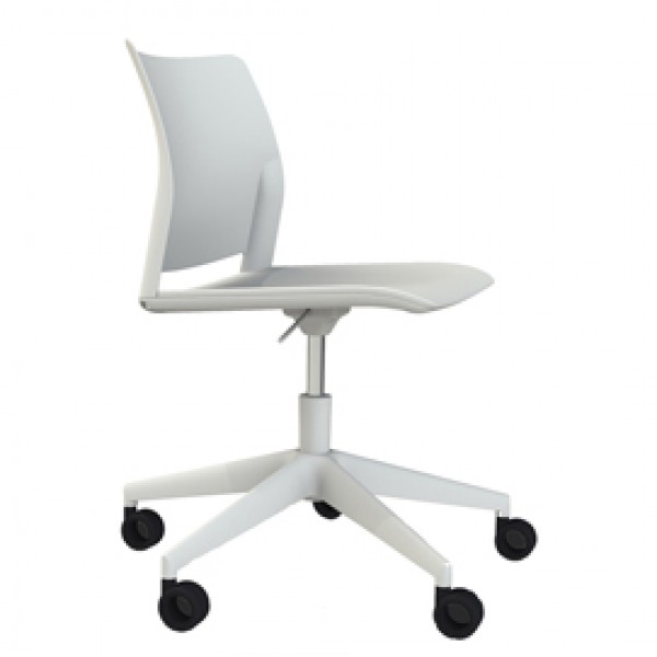 Seduta Home/Office Alpha APGB - senza braccioli - bianco - Unist Seduta Home/Office Alpha APGB - senza braccioli - bianco - Unist