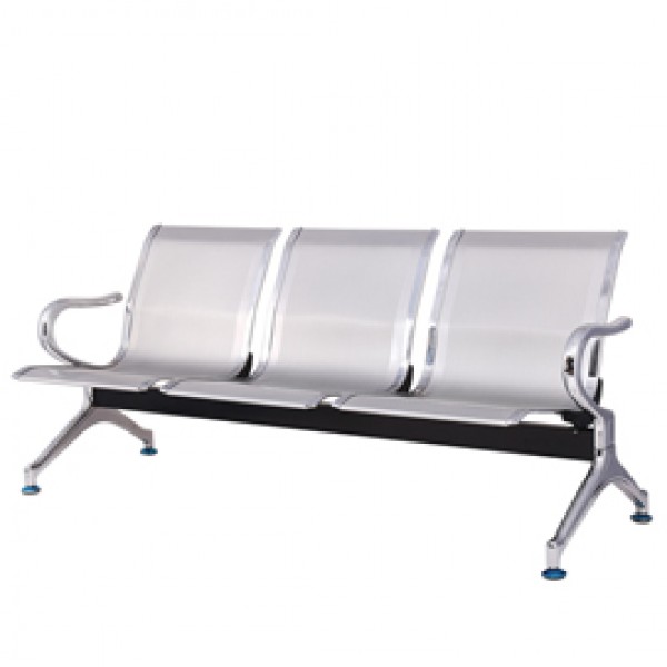 Panca attesa - 3 posti - in acciaio - grigio - Serena Group Panca attesa - 3 posti - in acciaio - grigio - Serena Group