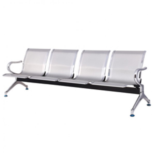 Panca attesa - 4 posti - in acciaio - grigio - Serena Group Panca attesa - 4 posti - in acciaio - grigio - Serena Group