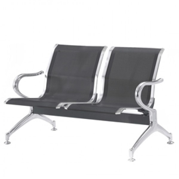Panca attesa - 2 posti - in acciaio - nero - Serena Group Panca attesa - 2 posti - in acciaio - nero - Serena Group
