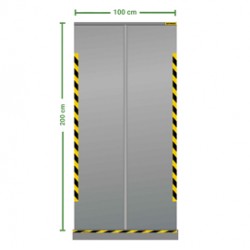 Divisorio roll up - 100 x 200 cm - trasparente - Jalema