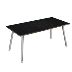 Scrivania Skinny Metal - 120 x 80 x H 74,4 cm - bianco / nero venato - Artexport