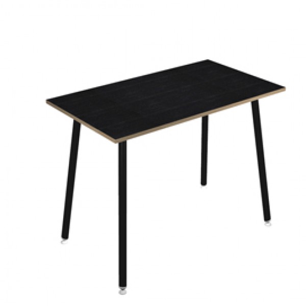 Tavolo alto Skinny Metal - 180 x 80 x H 105 cm - nero / nero venato - Artexport