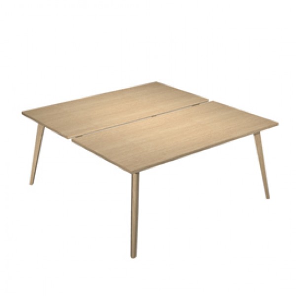 Scrivania Woody a 2 postazioni contrap. - 140 x 166 cm - rovere - Artexport Scrivania Woody a 2 postazioni contrap. - 140 x 166 cm - rovere - Artexport