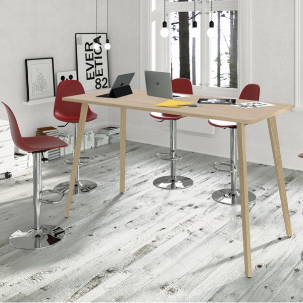 Tavolo alto Woody - 120 x 80 x 105 cm - rovere/bianco - Artexport Tavolo alto Woody - 120 x 80 x 105 cm - rovere/bianco - Artexport