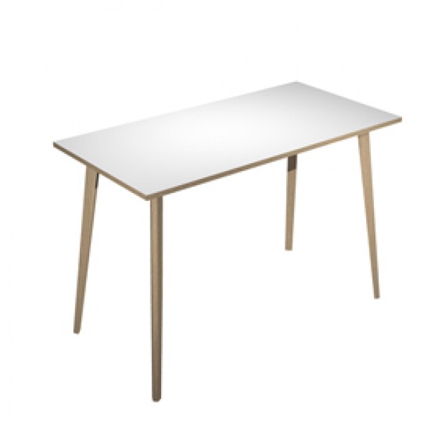 Tavolo alto Woody - 160 x 80 x H 105 cm - rovere / bianco - Artexport