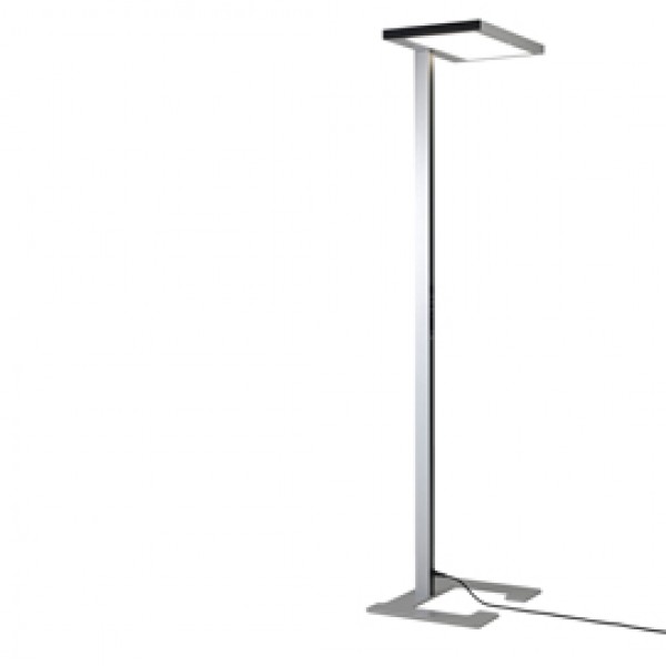 Lampada da terra Luctra Vitawork HCL - in metallo - 12.000 lm - argento - Luctra