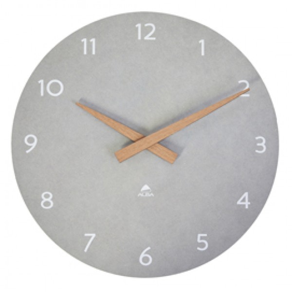 Orologio da parete HorMilena - diametro 30 cm - grigio chiaro/legno - Alba Orologio da parete HorMilena - diametro 30 cm - grigio chiaro/legno - Alba