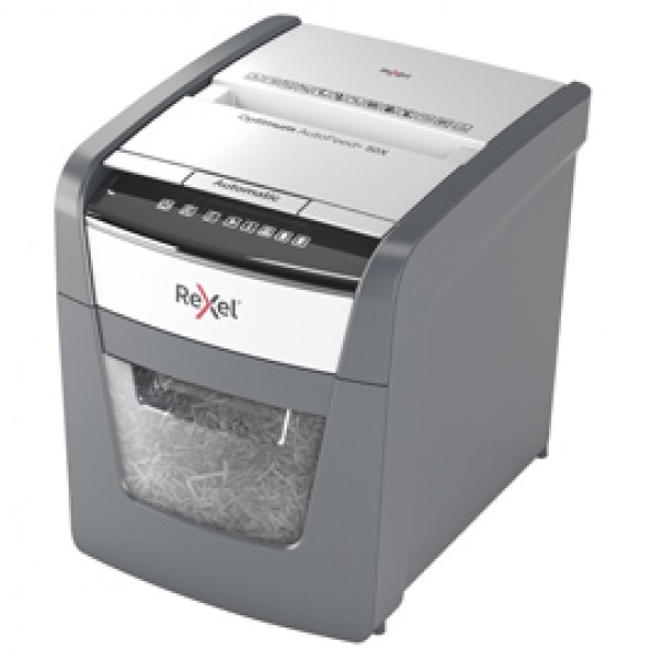 Distruggidocumenti Optimum AutoFeed+ 50X - a frammenti - Rexel Distruggidocumenti Optimum AutoFeed+ 50X - a frammenti - Rexel