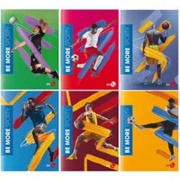 Maxiquaderno Sporty Be More Special 2021 - A4 - 36 + 2 fogli - 1 rigo c/margine - 100 gr - BM Maxiquaderno Sporty Be More Special 2021 - A4 - 36 + 2 fogli - 1 rigo c/margine - 100 gr - BM