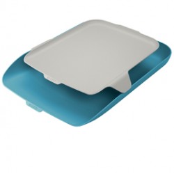 Vaschetta portacorrispondenza con vassoio organizer Cosy - blu - Leitz