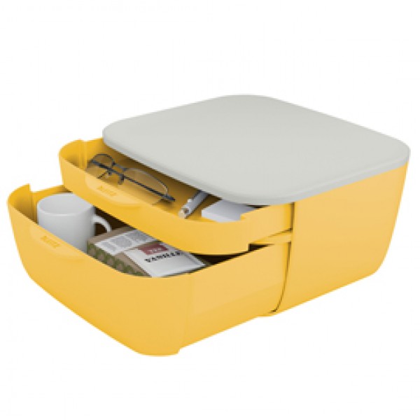 Cassettiera Cosy - 2 scomparti - giallo - Leitz Cassettiera Cosy - 2 scomparti - giallo - Leitz