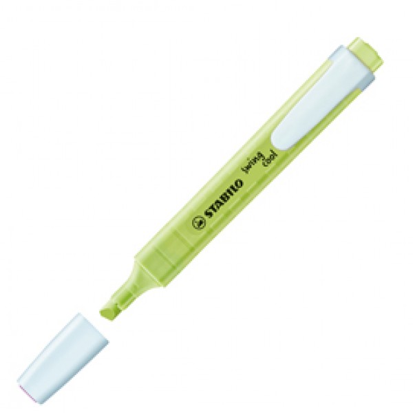 Evidenziatore Swing Cool Pastel - punta a scalpello - tratto 1 - 4 mm - lime 133 - Stabilo Evidenziatore Swing Cool Pastel - punta a scalpello - tratto 1 - 4 mm - lime 133 - Stabilo